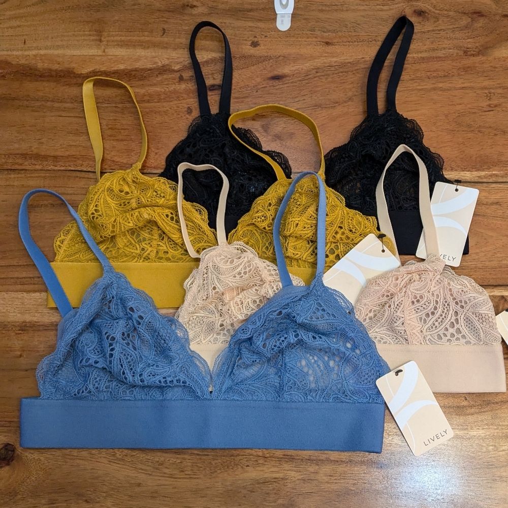 NWT Lively Lace Bralettes Size M Sold Separately